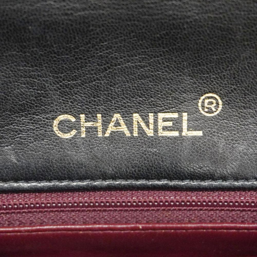 Chanel Shoulder Bag Matelasse Chain Lambskin Black Women's - Picture 5 of 16